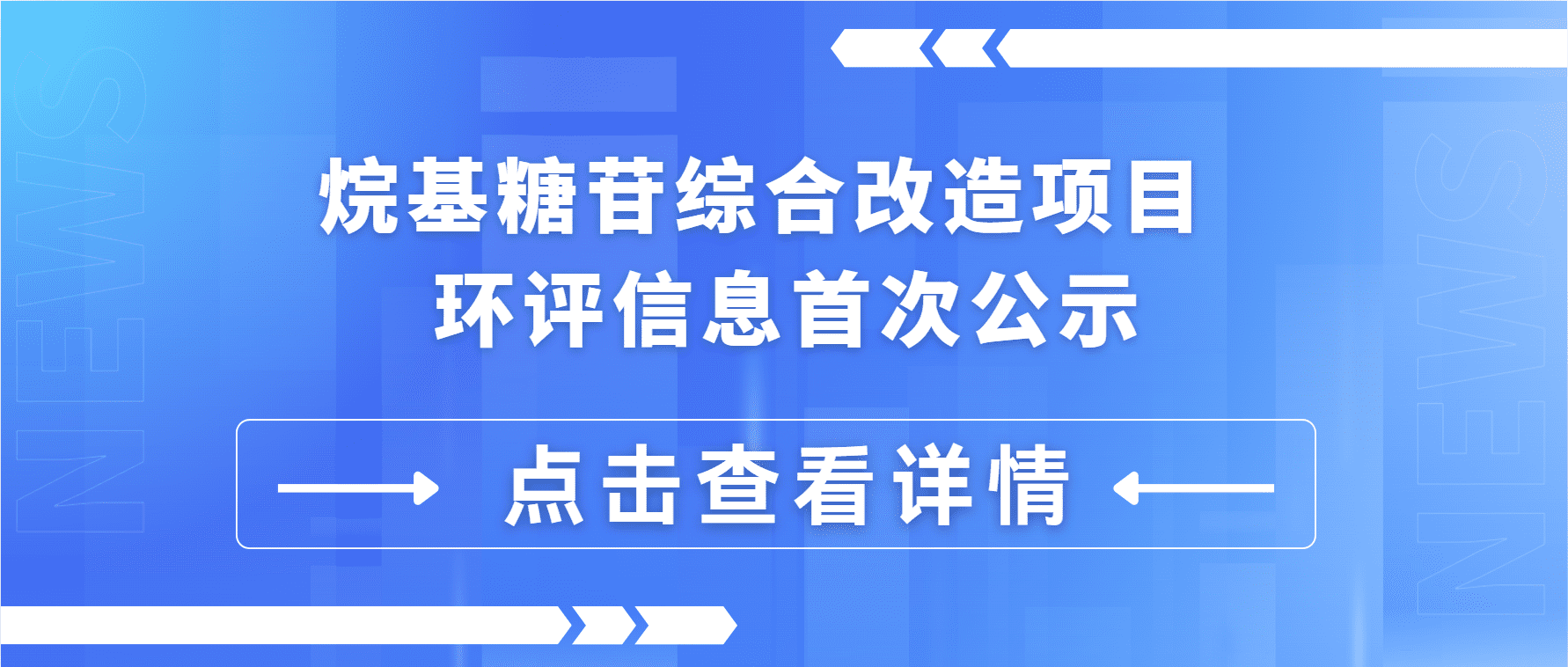 烷基糖苷综合改造项目 环评信息首次公示